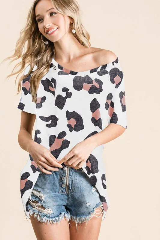 Animal Print Shorts Set
