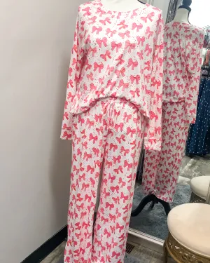 Annie Lounge Set - Red Bows