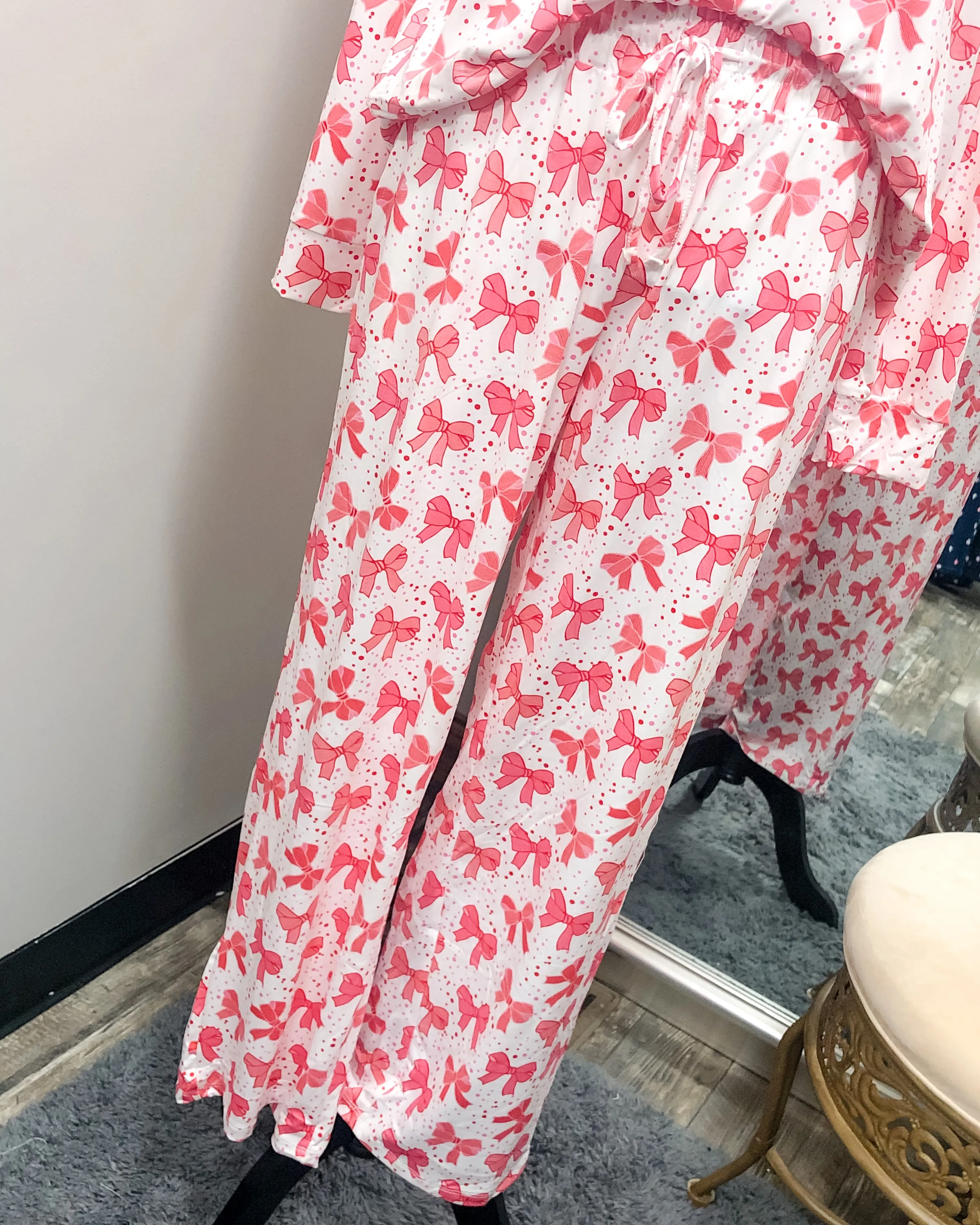 Annie Lounge Set - Red Bows