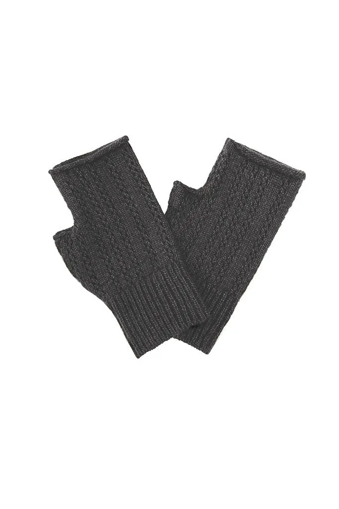 Antler NZ Florence Fingerless Gloves - Black Marle