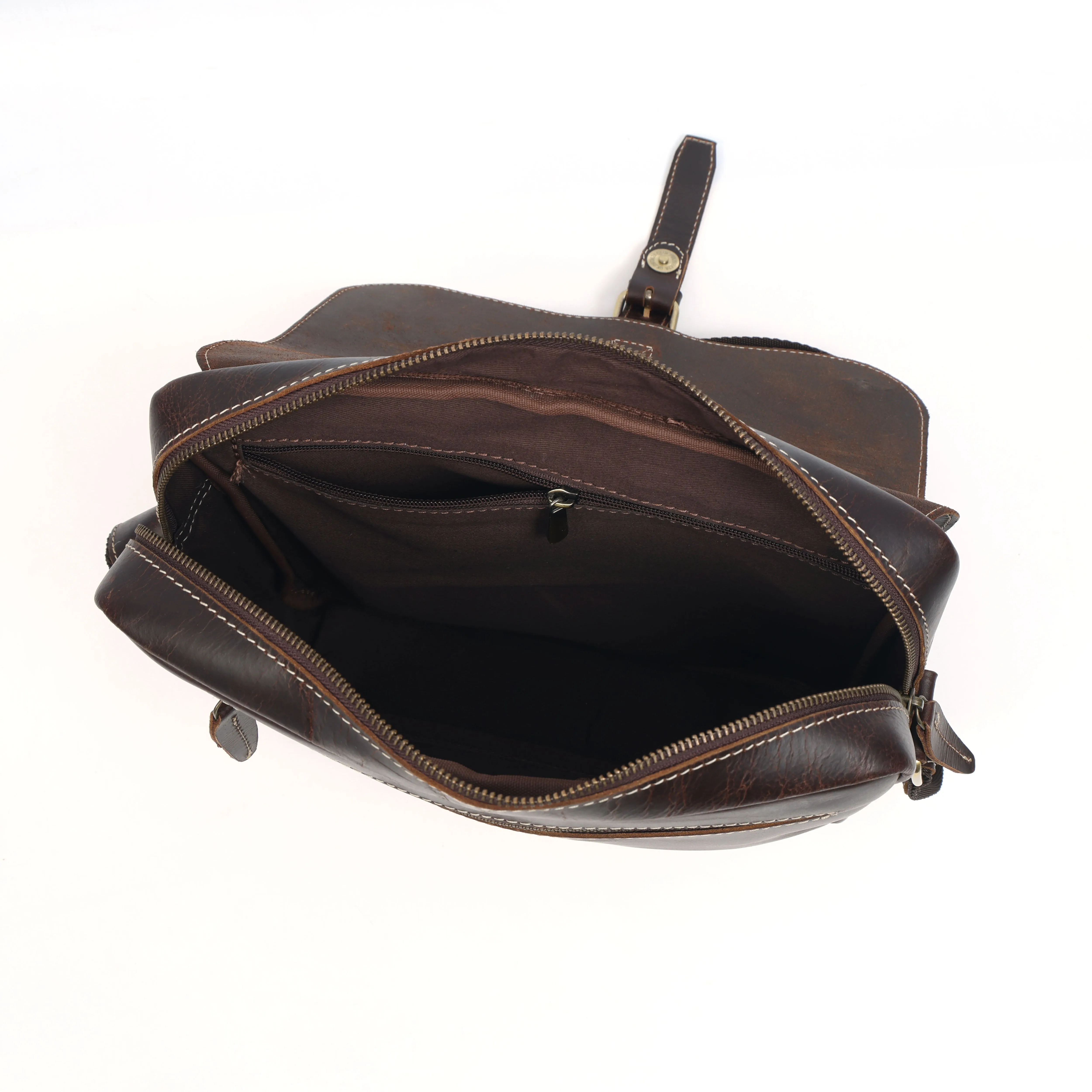Archer Handmade Leather Messenger Bag