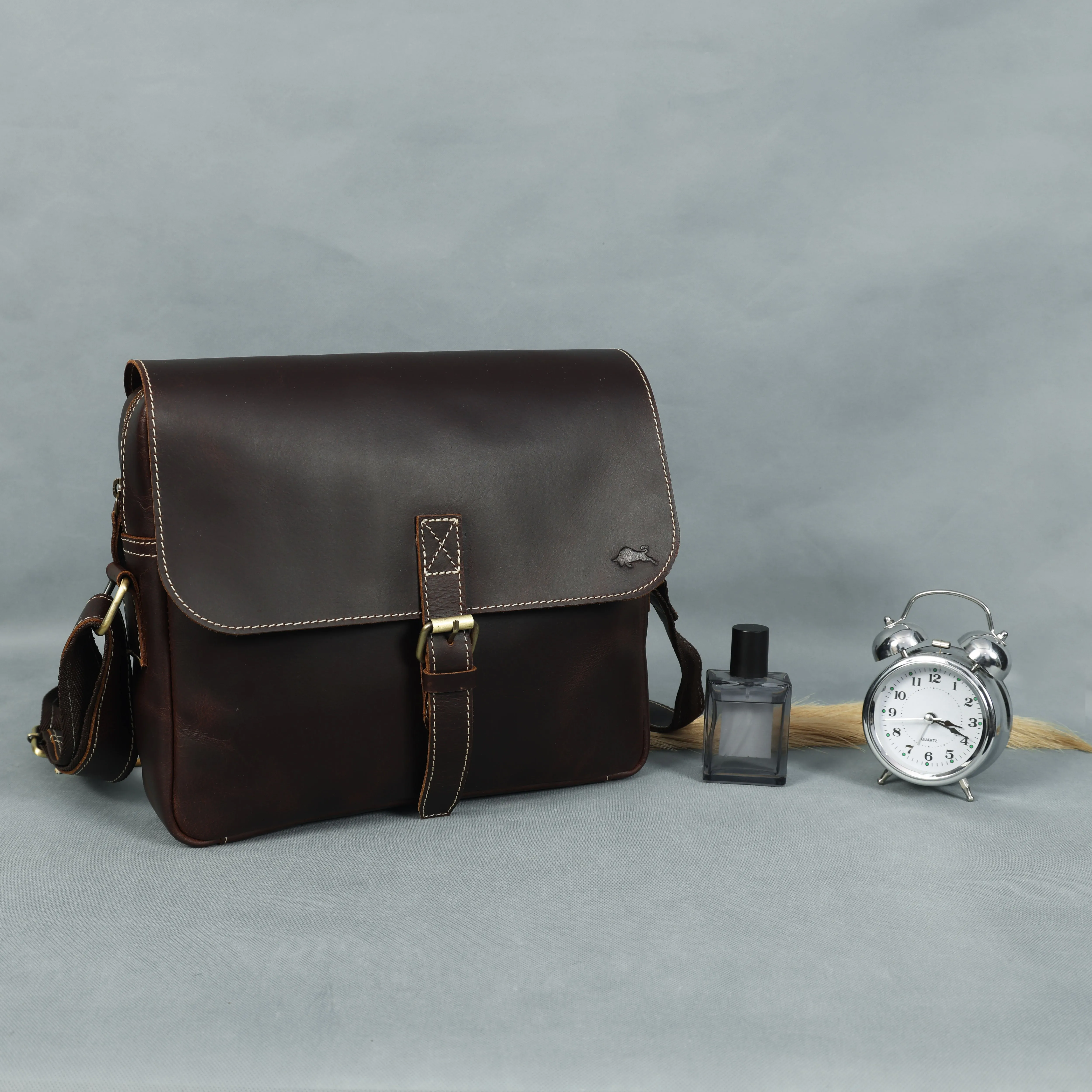 Archer Handmade Leather Messenger Bag