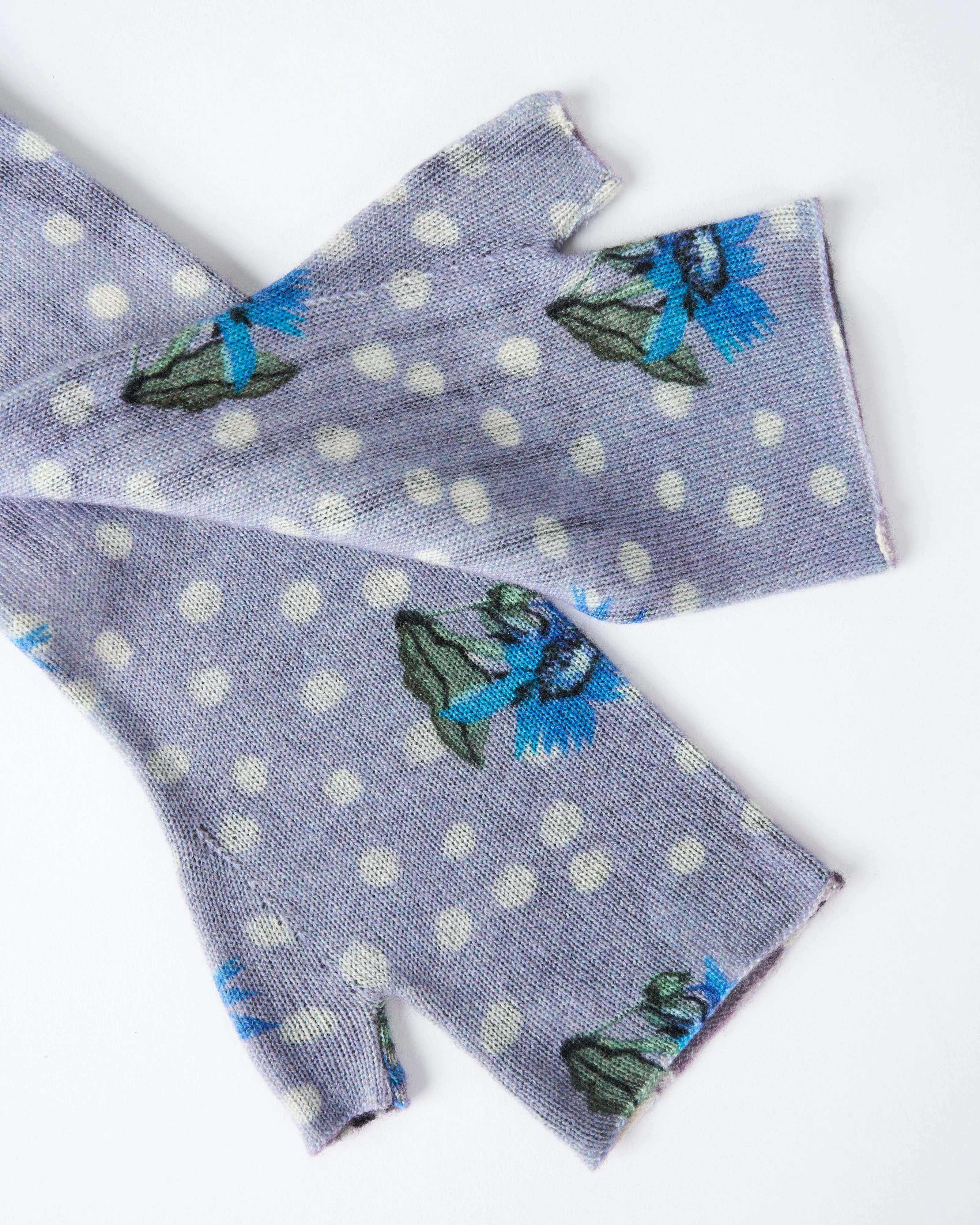 arm warmers - grey abstract
