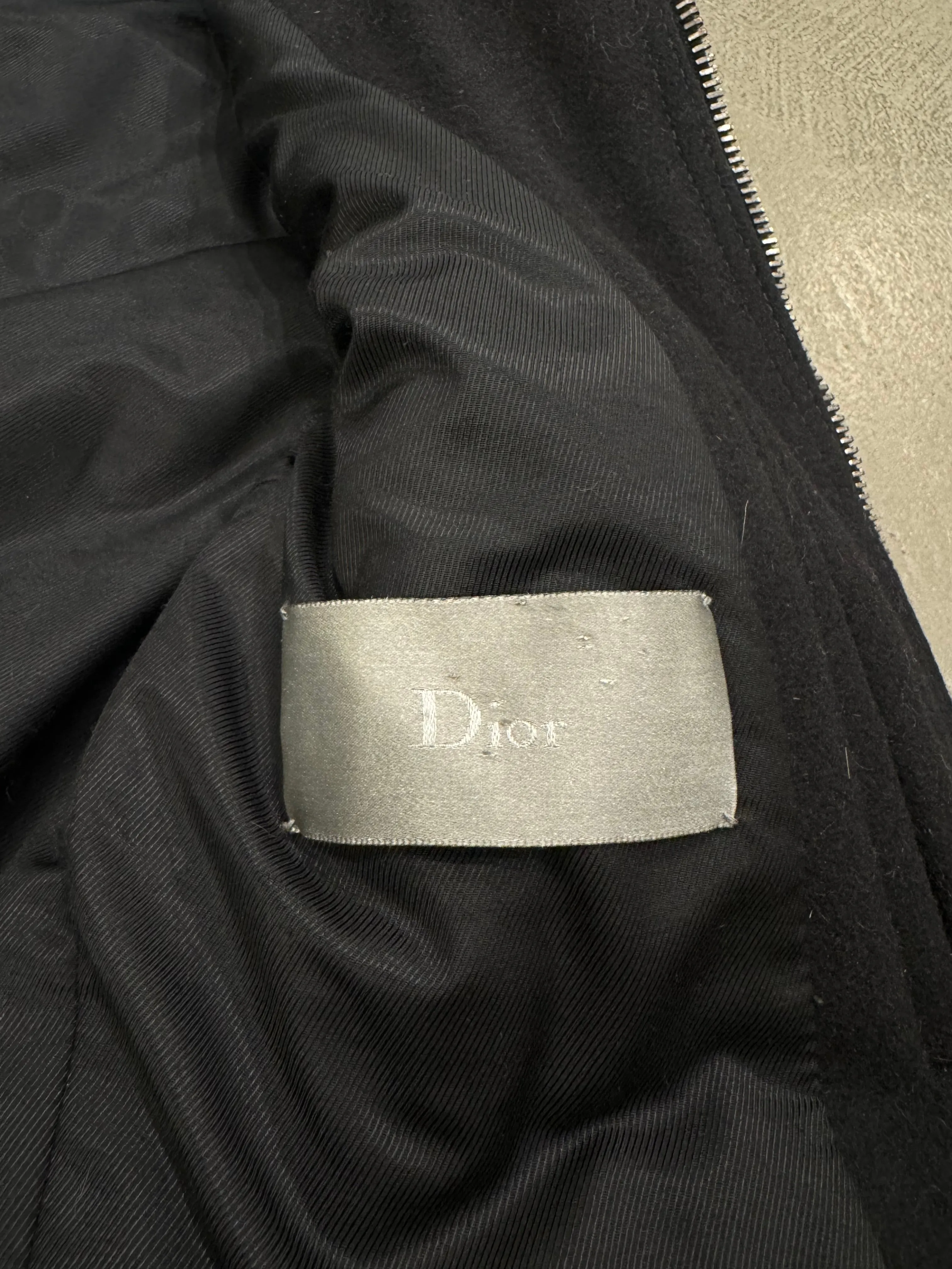 A/W2004 Dior Homme by Hedi Slimane VOTC biker leather jacket with gloves