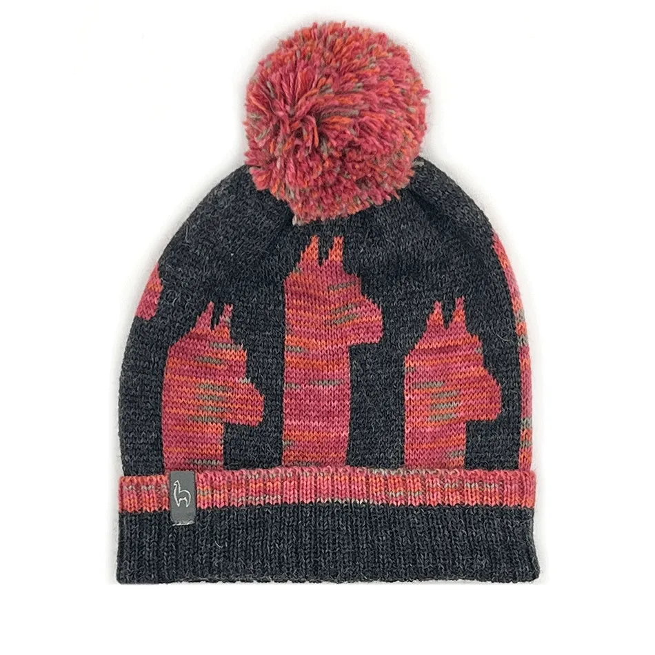 Baby Alpaca Kid's Hat - Rosy Alpaca, Peru