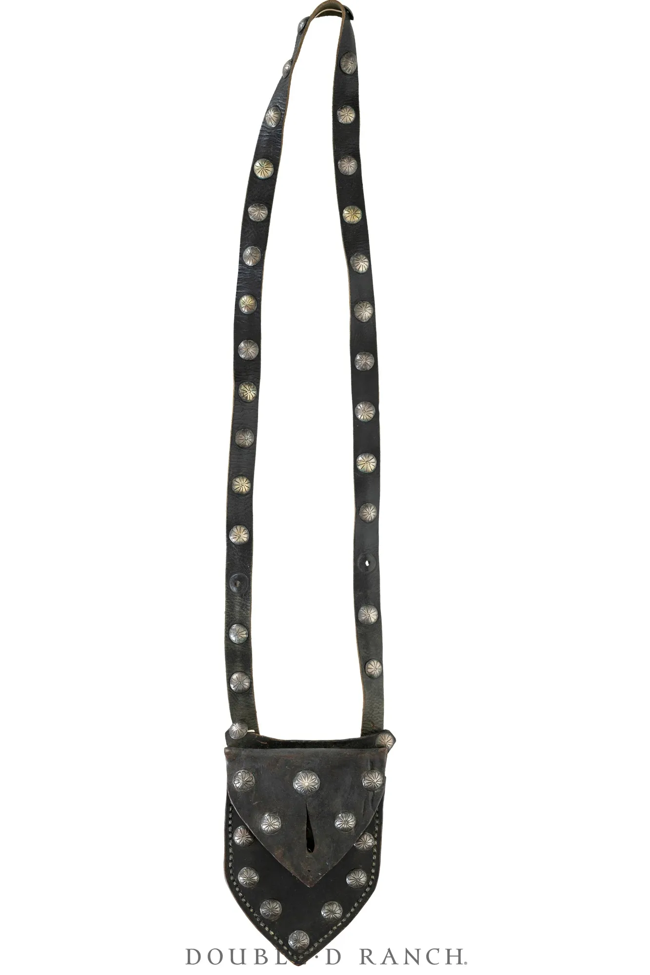 Bag, Bandolier, Conchos, Unusual Shape, Vintage, 1371