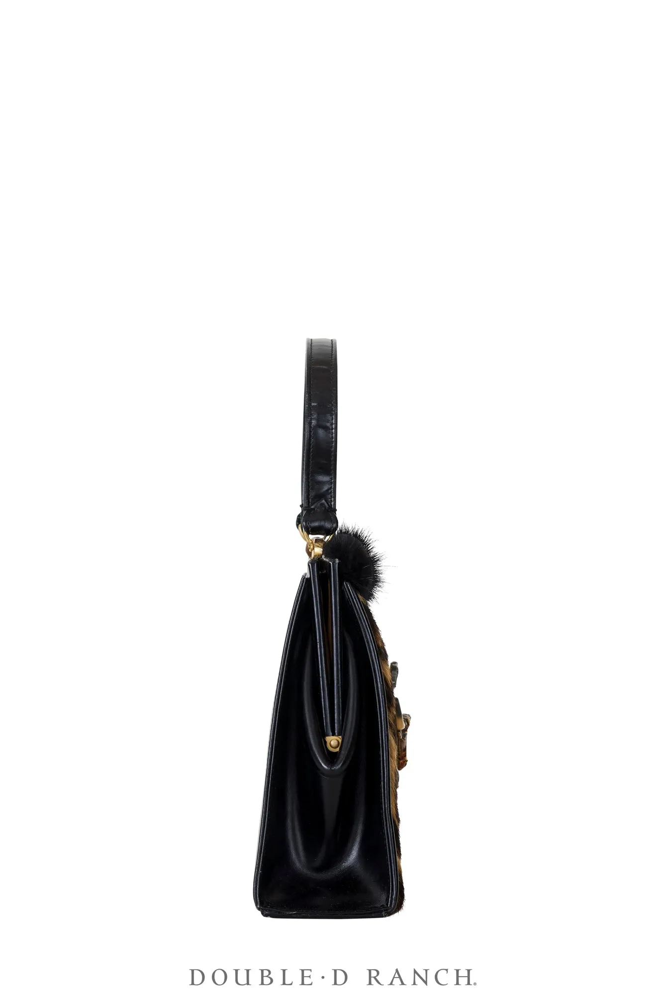 Bag, Silver Label, Hair On with Longhorn Buckle, Repurposed, 1372