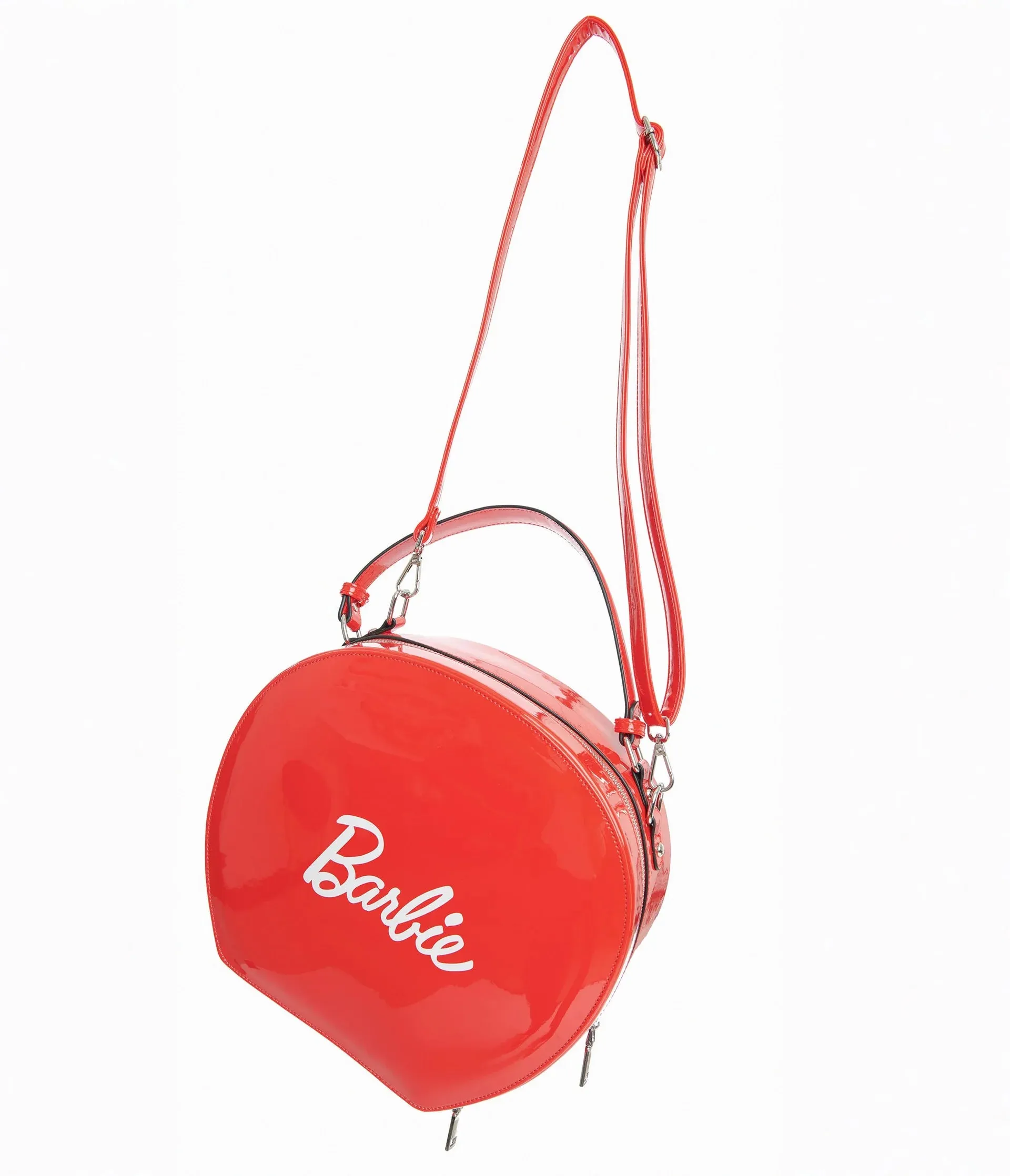 Barbie X Unique Vintage 1950s Red Leatherette Commuter Set Circle Bag