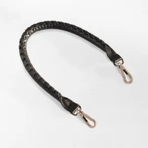 Baseball Stitch - Italian Leather Black Strap