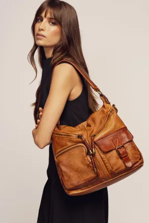 Bayside84 Multipocket Shoulder Bag - Cognac - Canada