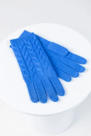 Bellecote Cashmere Gloves Azure Blue