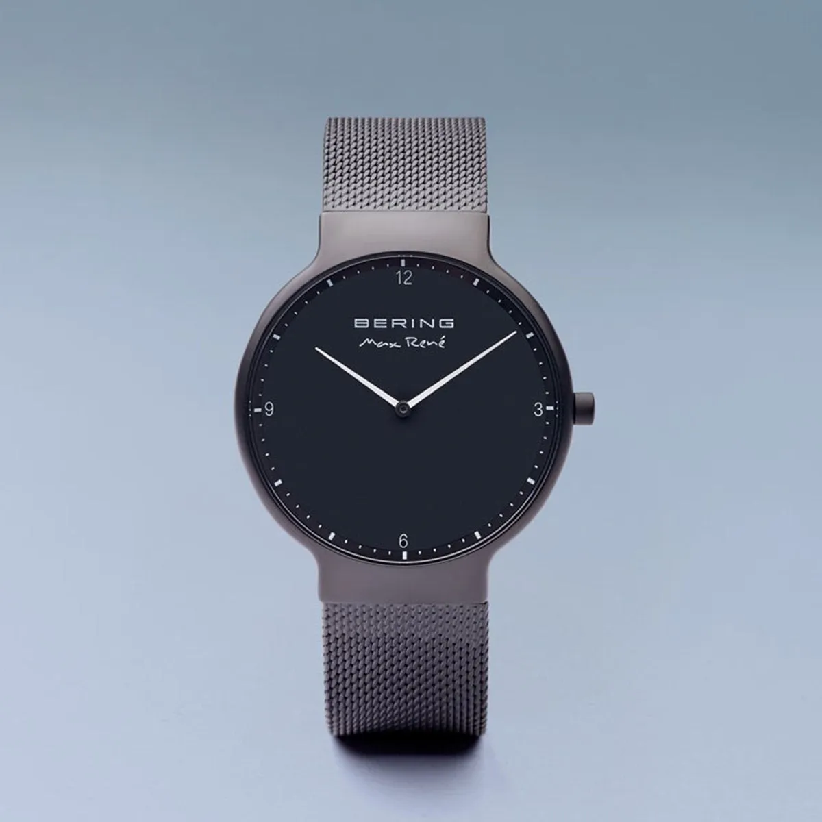 Bering Max René Matt Black Mesh Watch