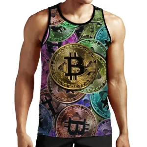 Bitcoin Pattern Tank Top