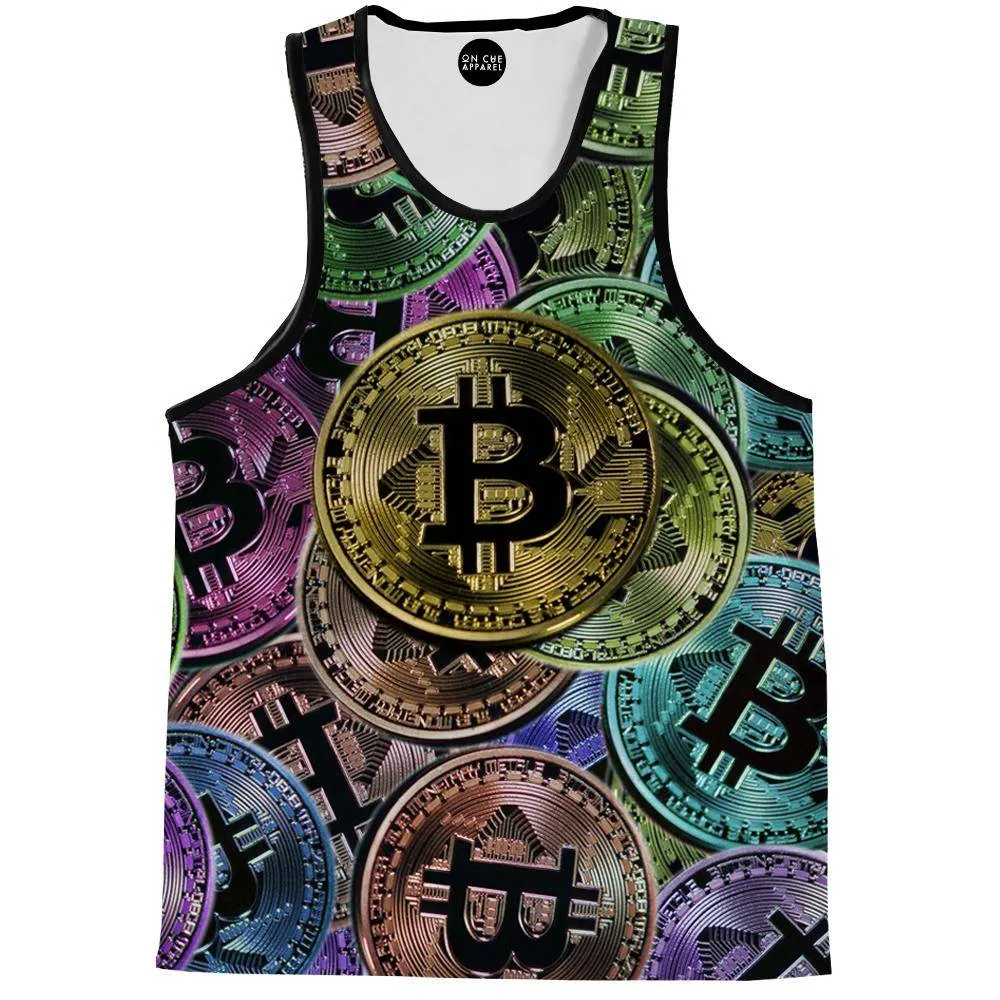 Bitcoin Pattern Tank Top