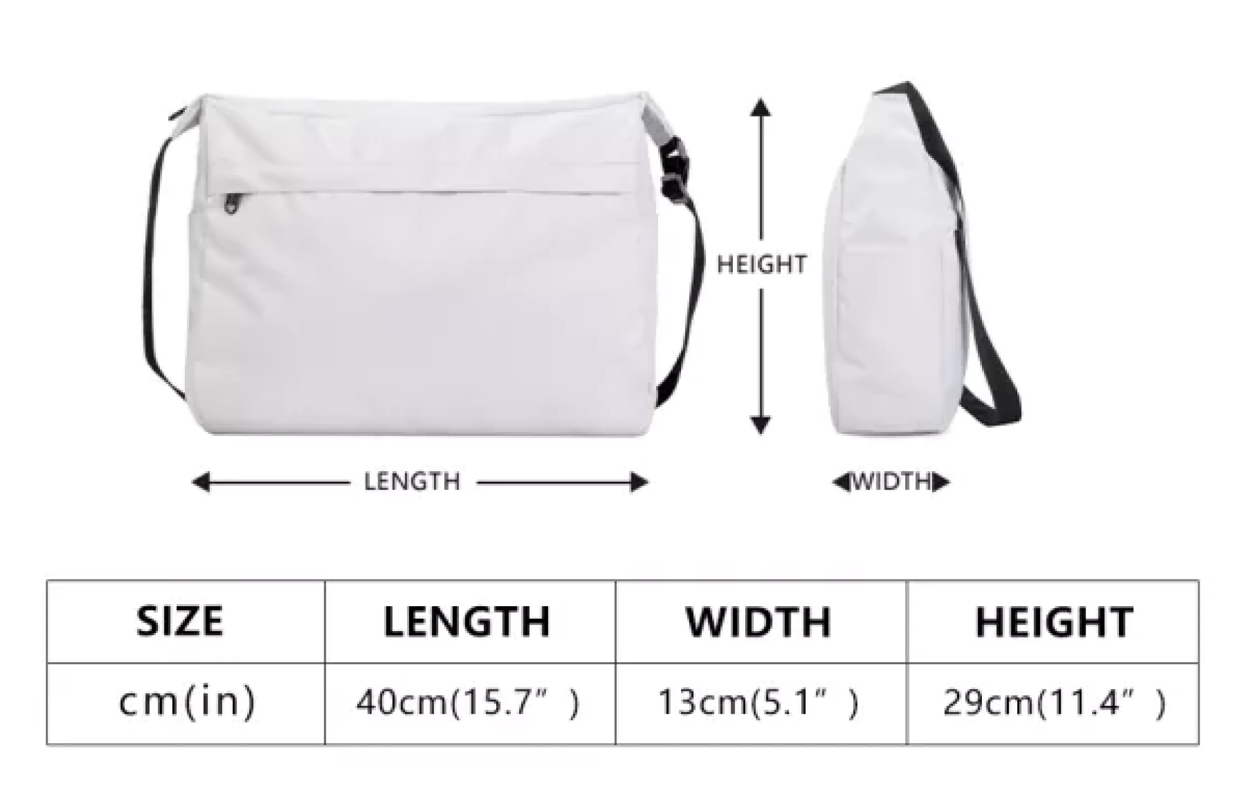 Black and White Polynesian New Messenger Bag
