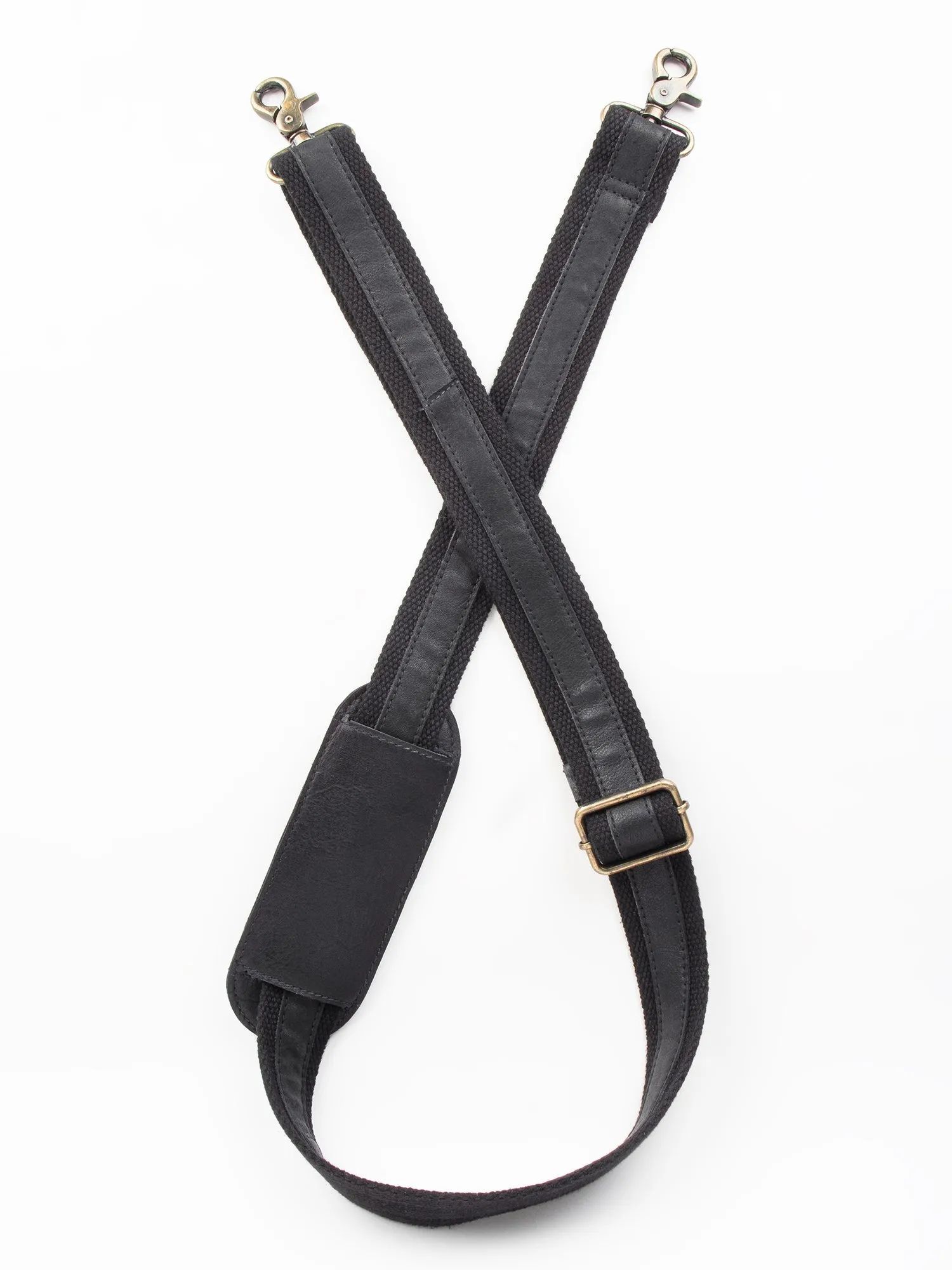 Black Leather Men's Messenger Bag By Art N Vintage
