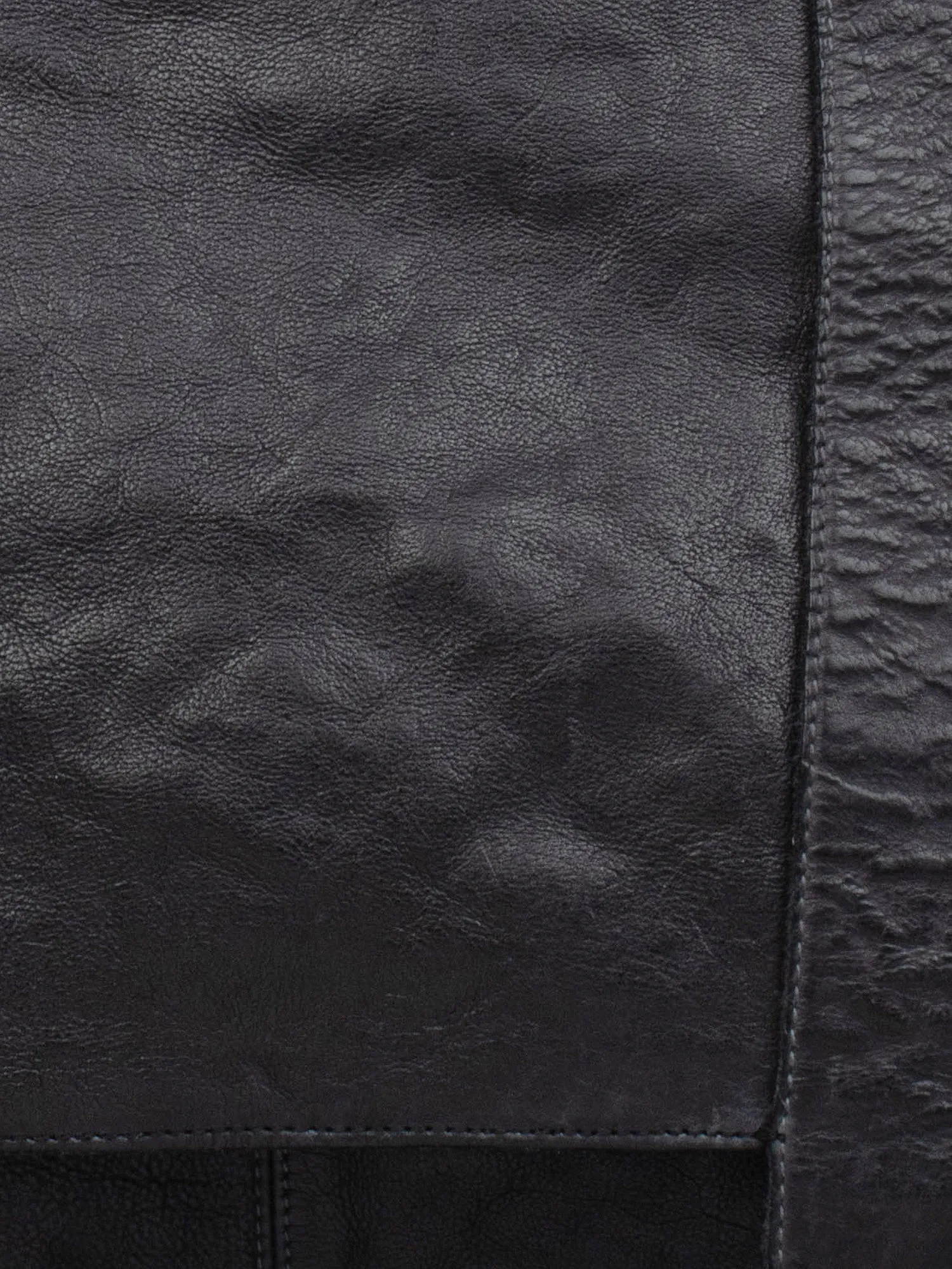 Black Leather Men's Messenger Bag By Art N Vintage