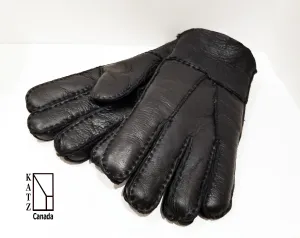 Black Sheepskin Gloves