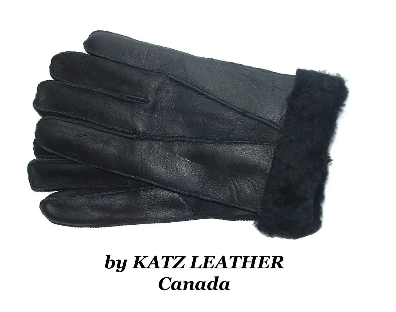 Black Sheepskin Gloves