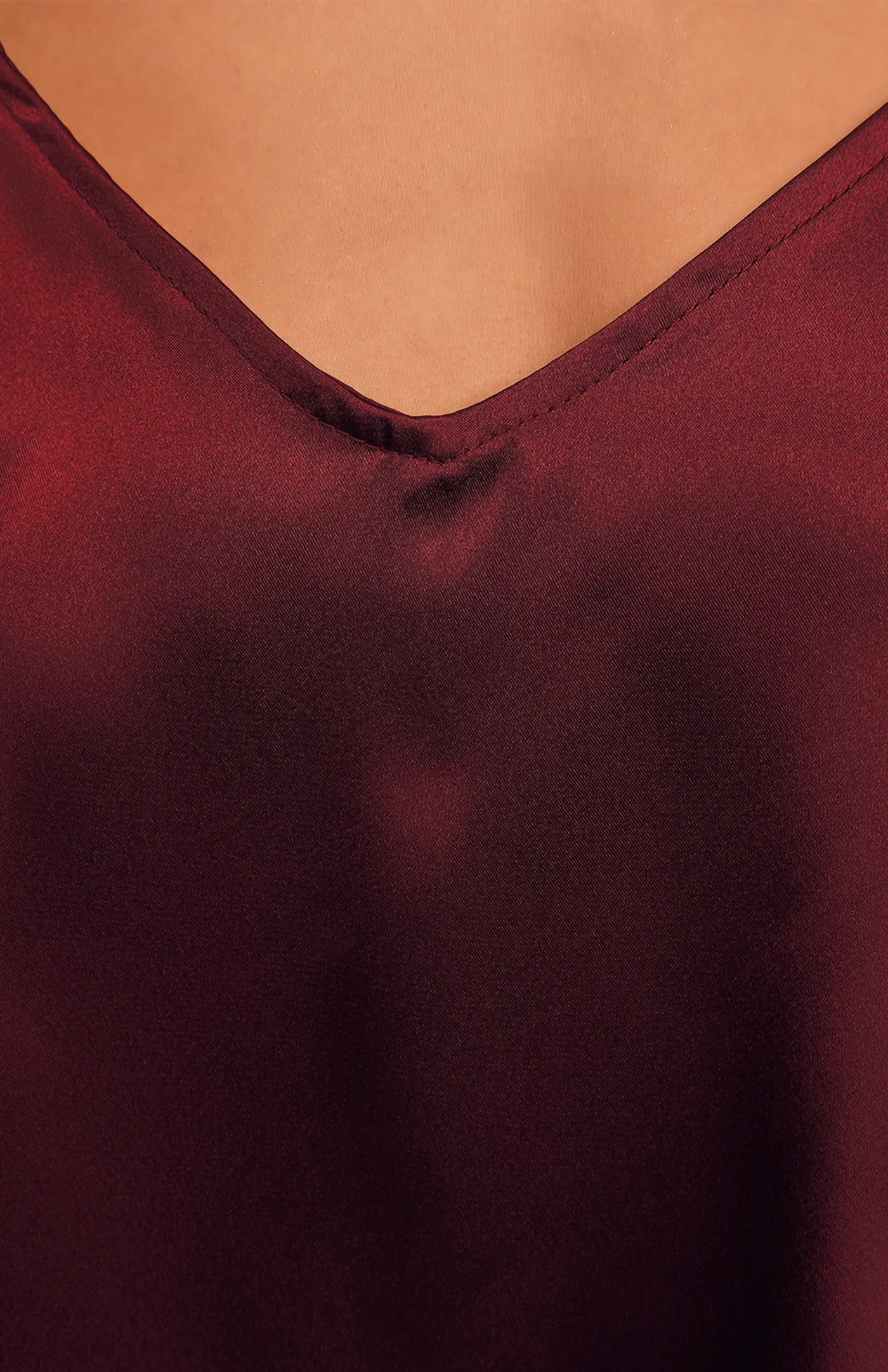 Blood Rose | Red Satin Camisole & Shorts Set