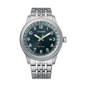 BM7480-81L - Mens Military Style Eco-Drive Dress Watch