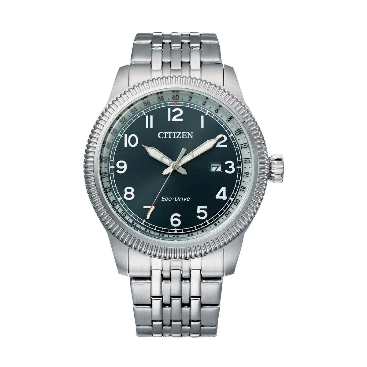 BM7480-81L - Mens Military Style Eco-Drive Dress Watch