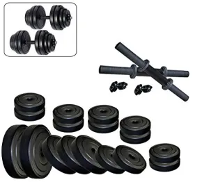 Body Maxx 8Kg-Combo 14 Dumbbells Kit 15 Inches Dumbells Rod