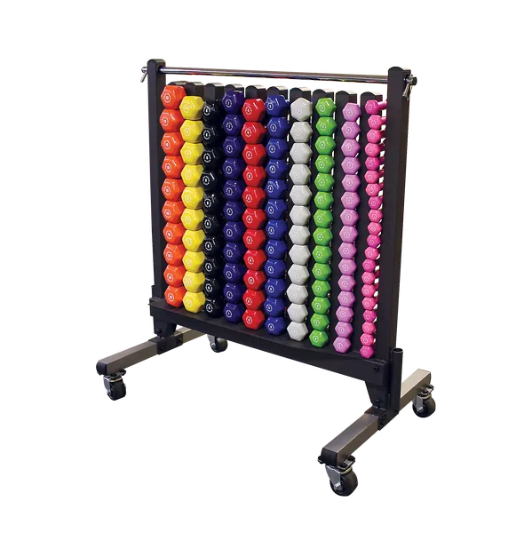 Bodysolid Commercial Vinyl Dumbbell Rack Package