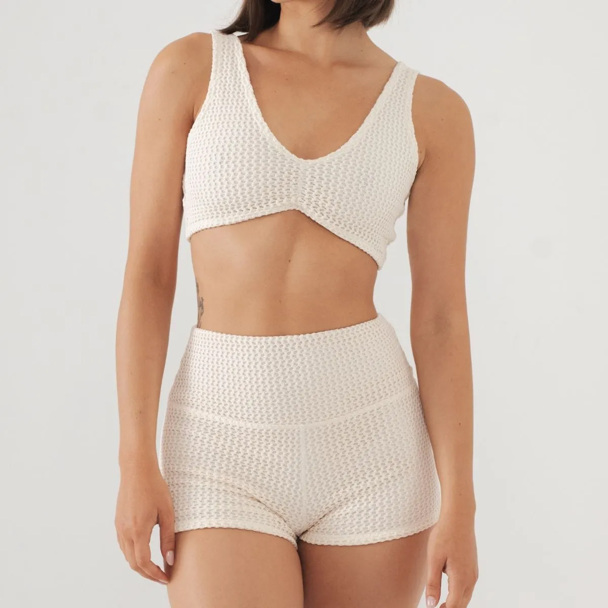 Bone Crochet Micro Bike Short