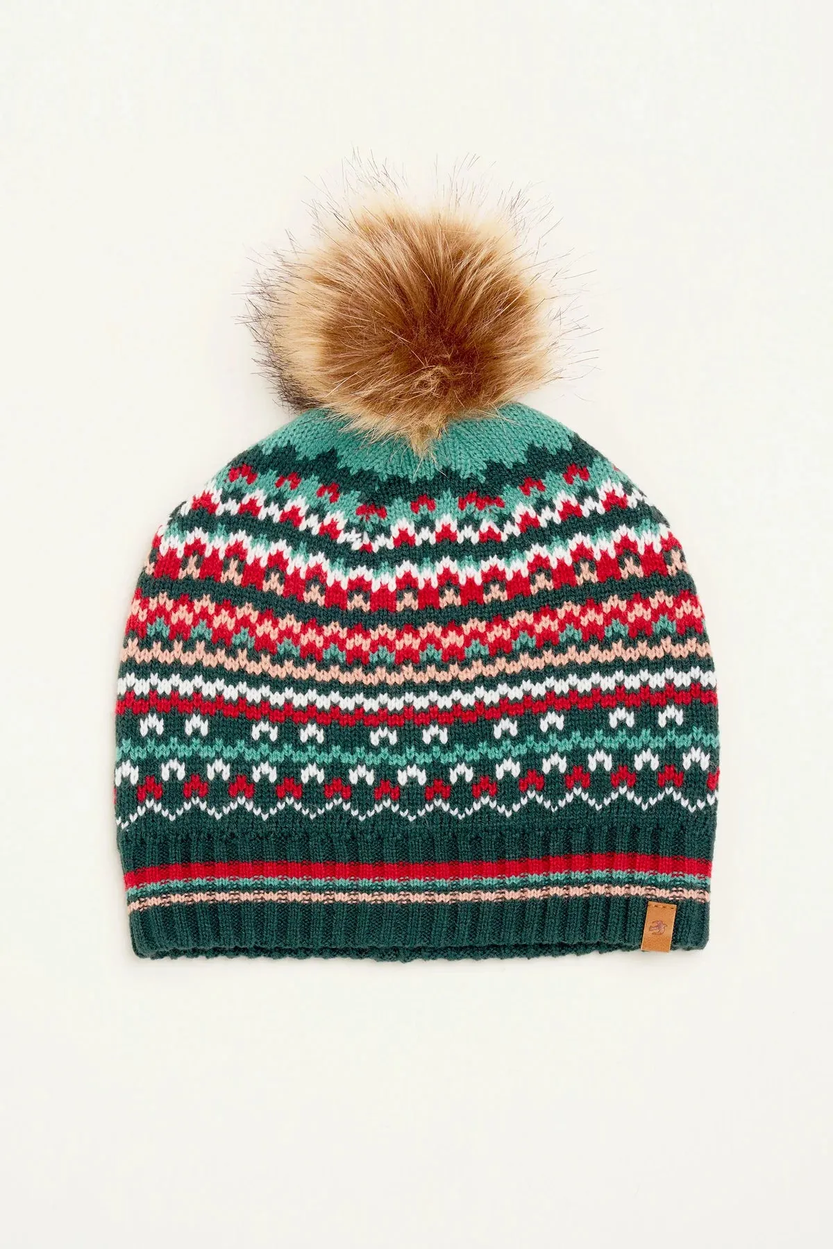 Brakeburn - Fair-isle Knitted Beanie & Scarf Set