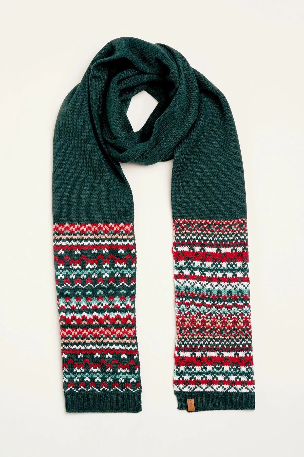 Brakeburn - Fair-isle Knitted Beanie & Scarf Set
