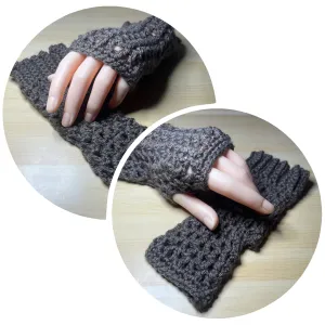 Brown Fingerless Gloves