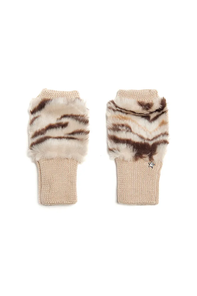 Buffalo Mittens Ivory