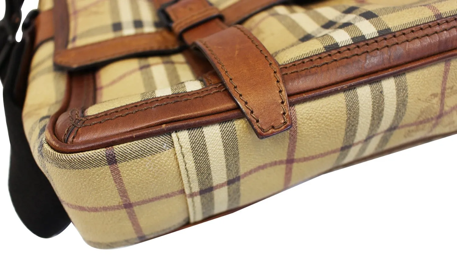 BURBERRY Horseferry Check Messenger Travel Bag - Sale