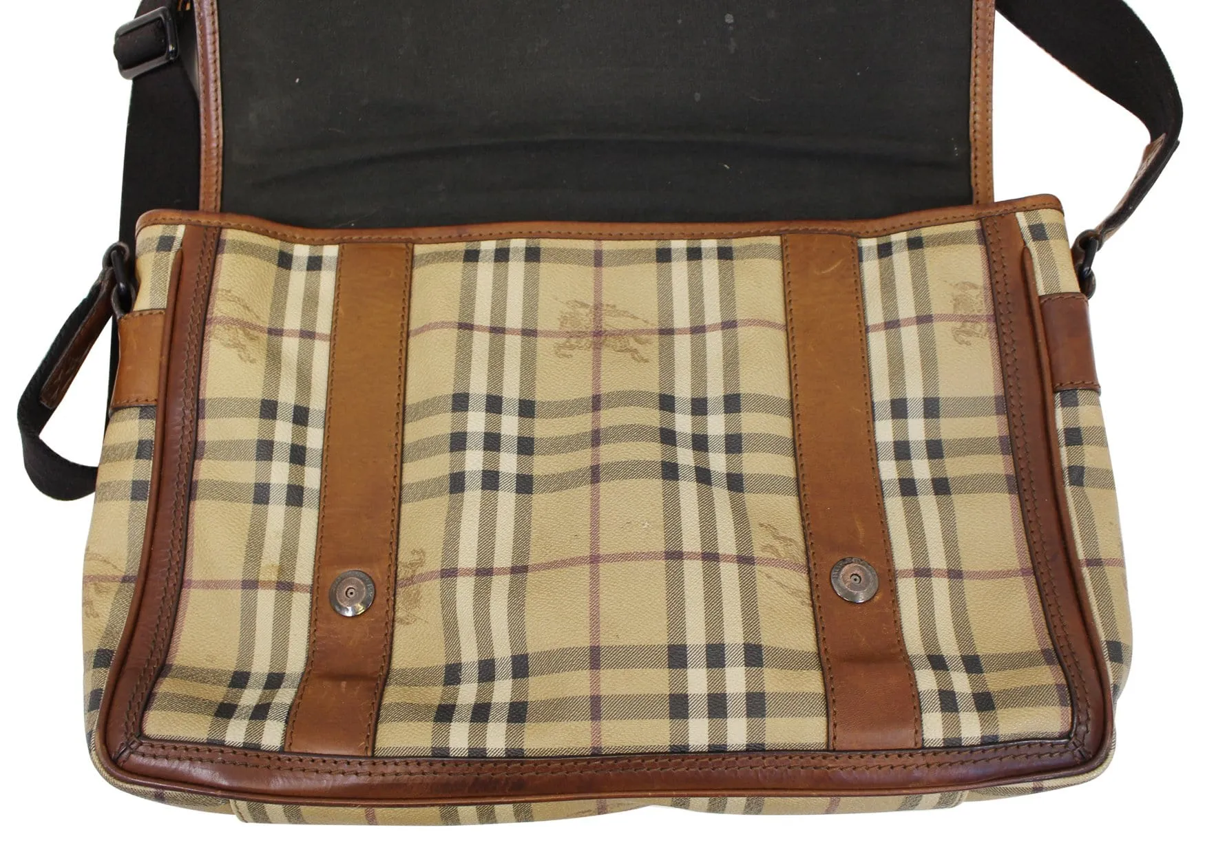 BURBERRY Horseferry Check Messenger Travel Bag - Sale
