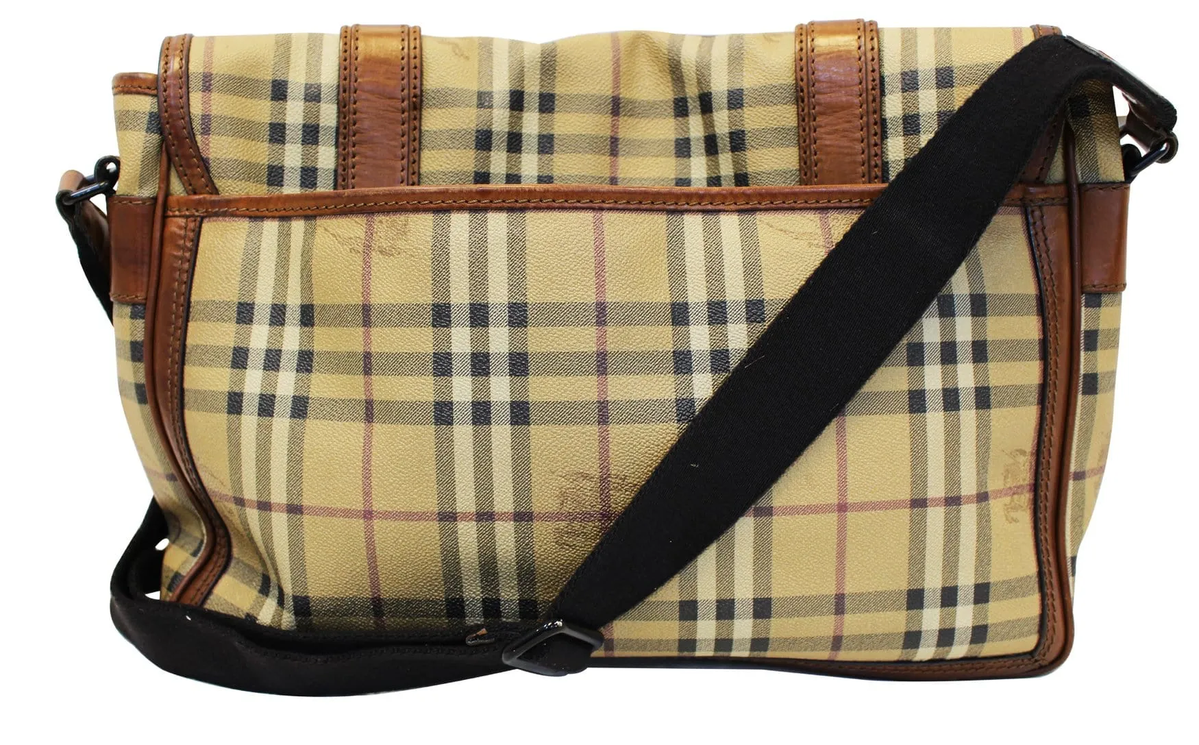 BURBERRY Horseferry Check Messenger Travel Bag - Sale