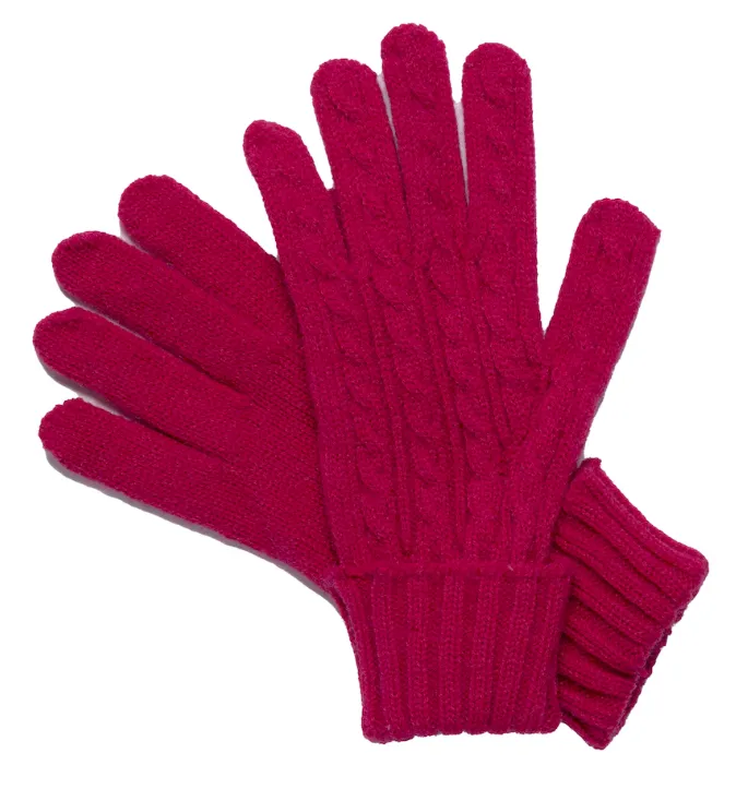 Cable Knit Gloves - 3 Colour Options