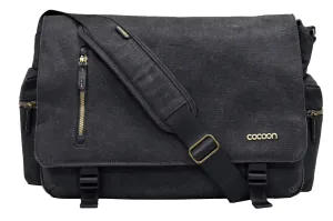 Cacoon Urban Adventure 16" Laptop Messenger Bag - Black