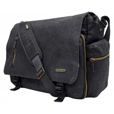 Cacoon Urban Adventure 16" Laptop Messenger Bag - Black