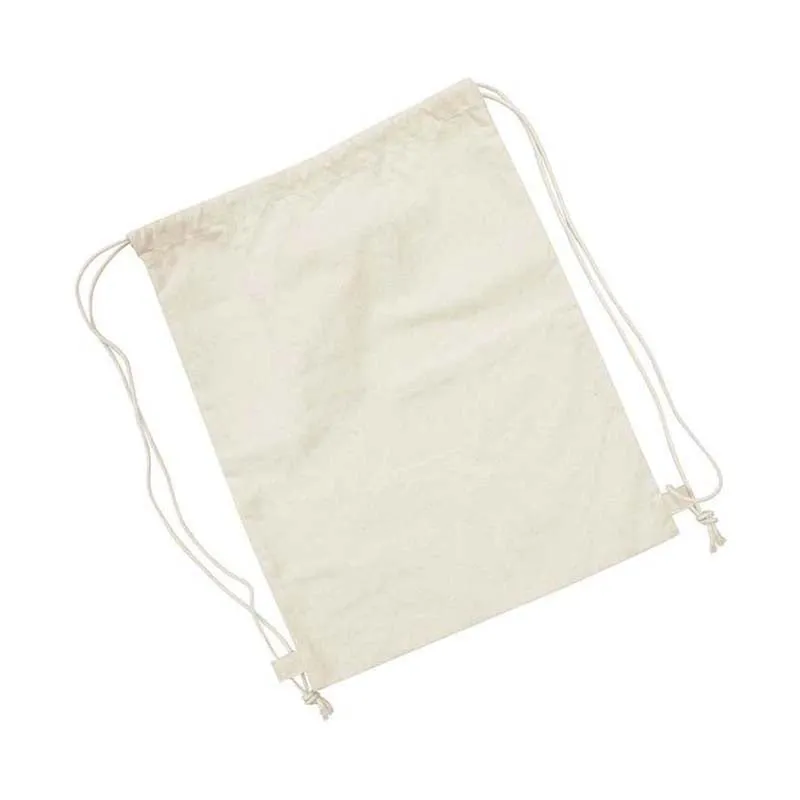 Calico Drawstring BackPack Bags 350x410mm