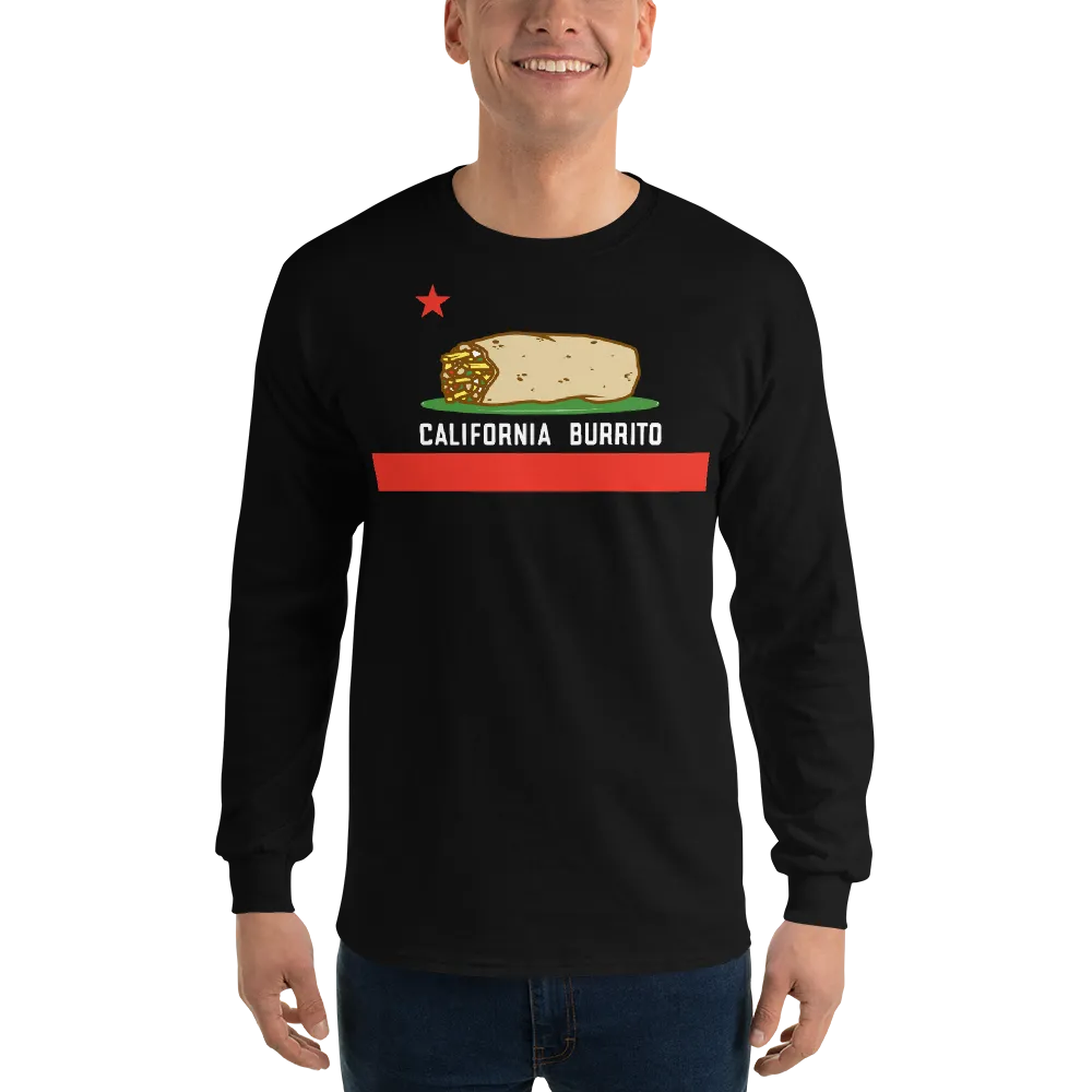 California Burrito Men’s Black Long Sleeve Shirt