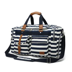 Canvas Leather Duffle Bag Canvas Travel Bag With Shoes Compartment Waterproof Canvas Gym Bags Travel Gift YY016