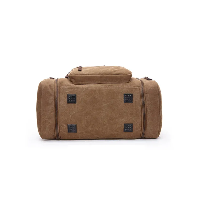 Canvas Travel Duffel Bag Canvas Weekend Bag Casual Carry On Bag For Men And Women
