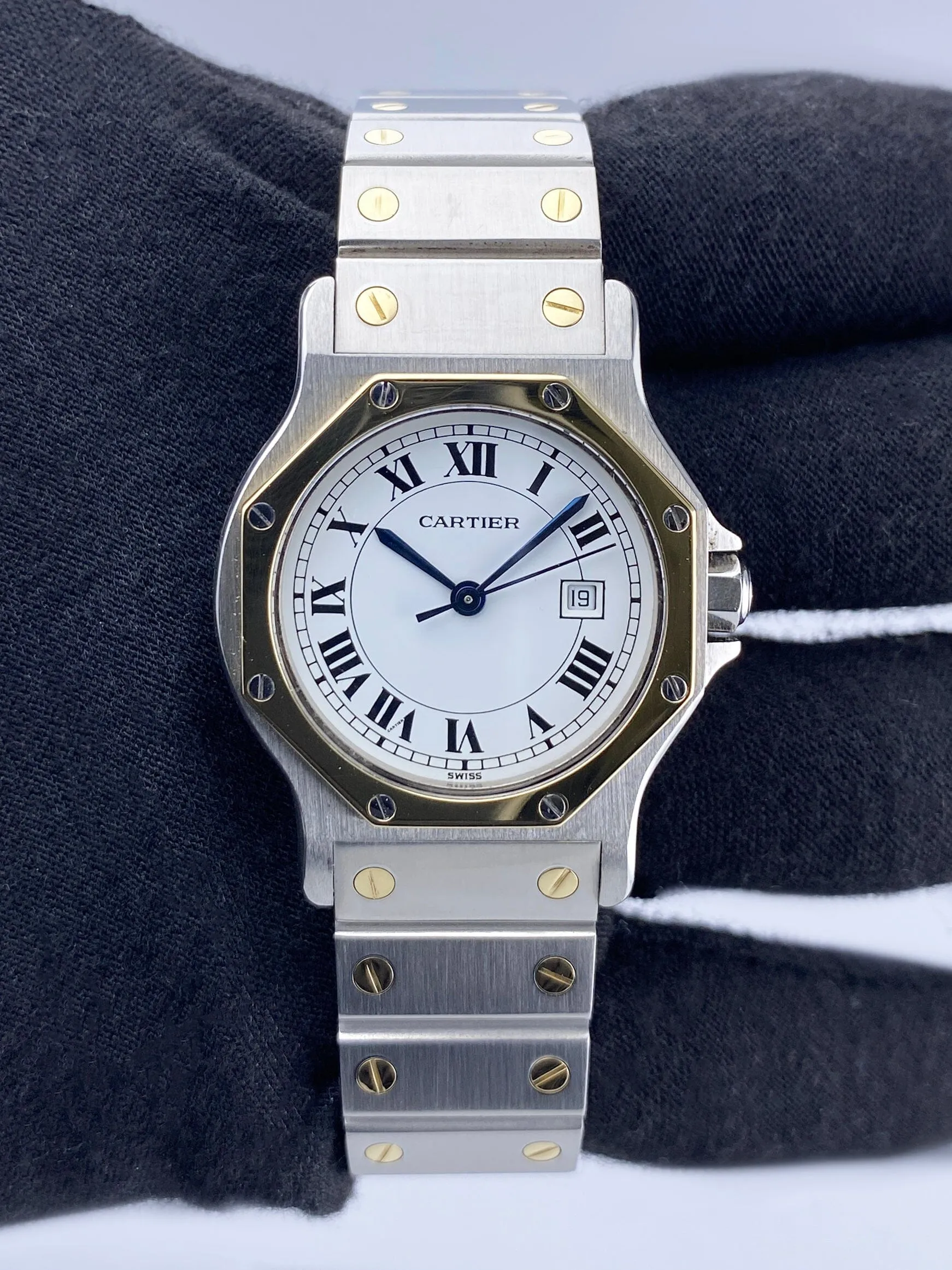 Cartier Santos Octagon 2966 Two Tone Ladies Watch