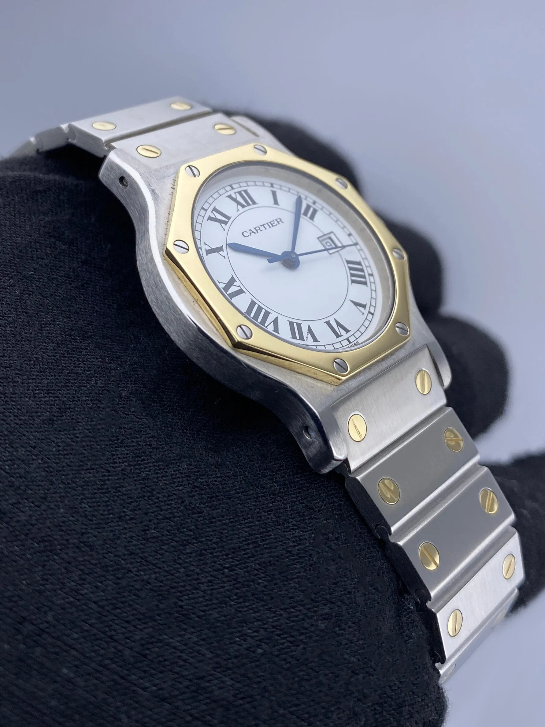 Cartier Santos Octagon 2966 Two Tone Ladies Watch
