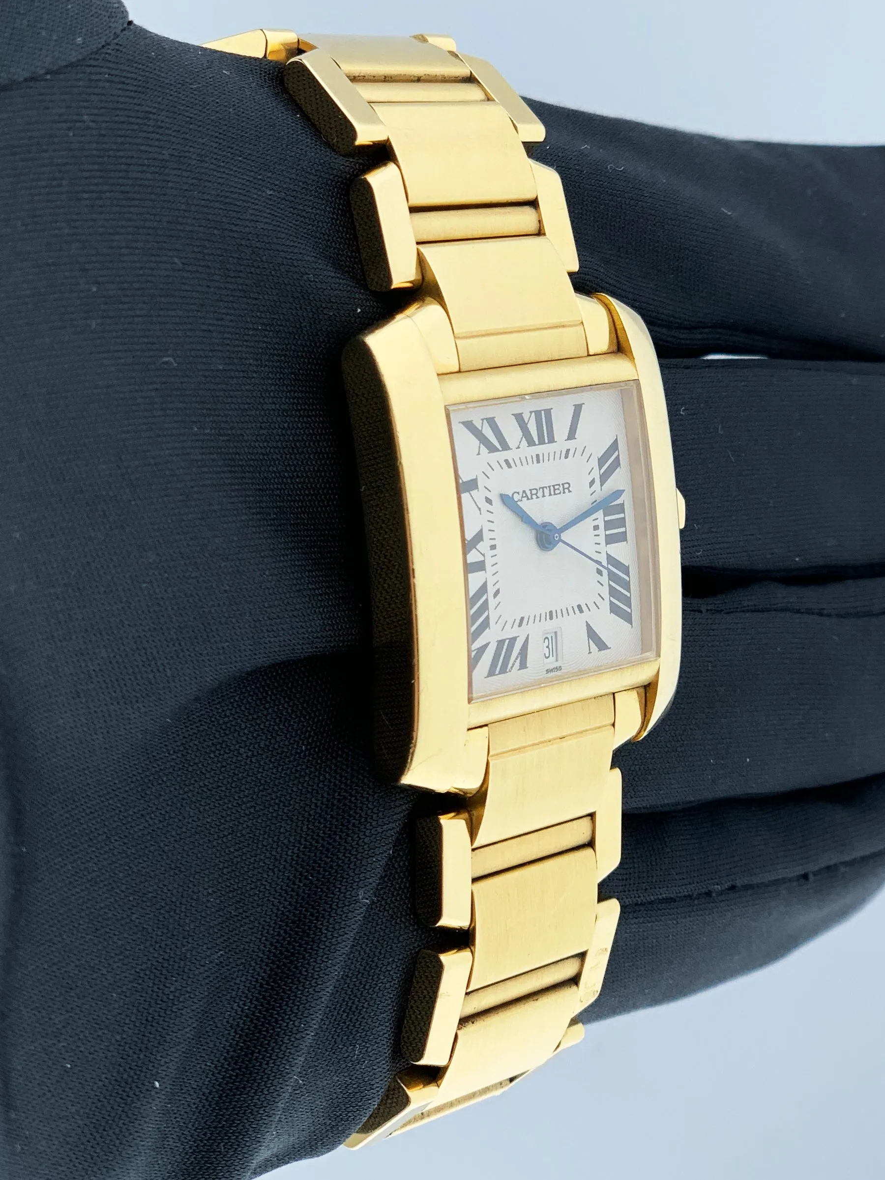 Cartier Tank Francaise 1840 18K Yellow Gold Mens Watch