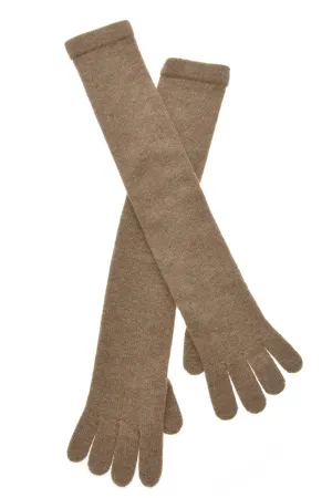 CASHMERE Μακριά Γάντια από Καμηλό Κασμίρ