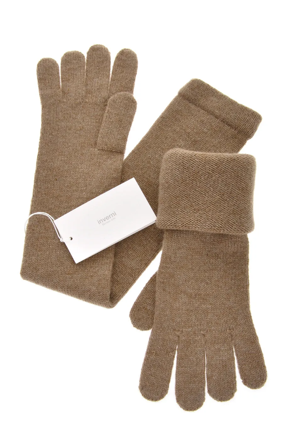 CASHMERE Μακριά Γάντια από Καμηλό Κασμίρ