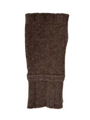 Cashmere Mittens in Brown