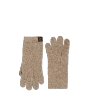Cashmere Tech Gloves :: Nile Brown